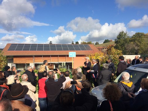 Toit école de Bilieu panneaux solaire photovoltaique