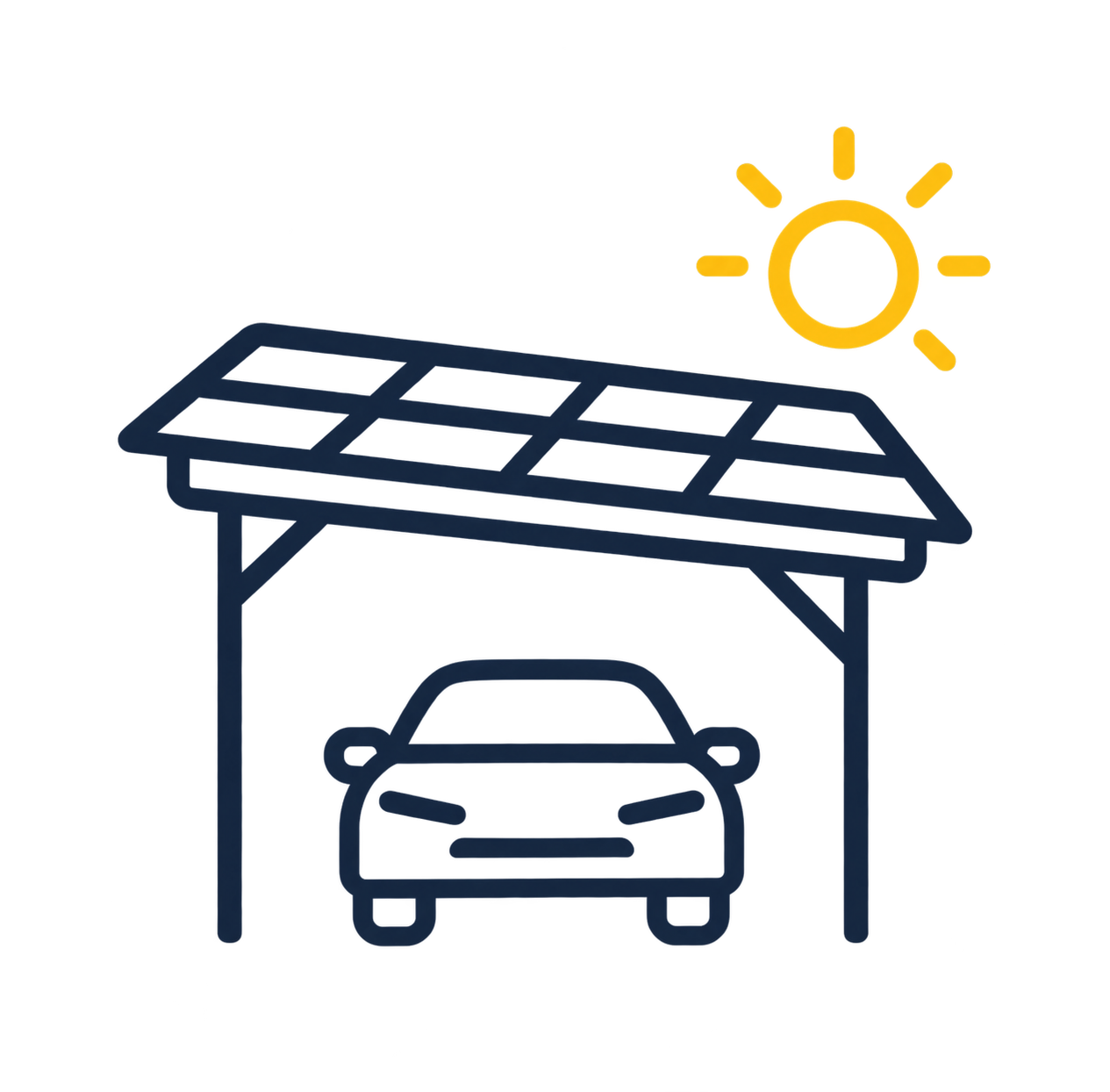 Carport solaire aluminium