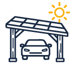 Carport solaire bois